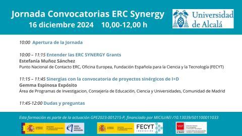 Jornada convocatoria ERC Synergy Grant