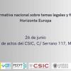 Jornada informativa nacional sobre temas legales y financieros de Horizonte Europa