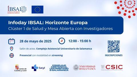 Infoday IBSAL: Horizonte Europa Clúster 1 y mesa abierta con investigadores